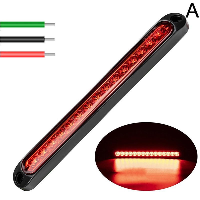 15LED high-mounted brake taillight, 12V/24V car trailer taillight, LED truck taillight, truck side light.